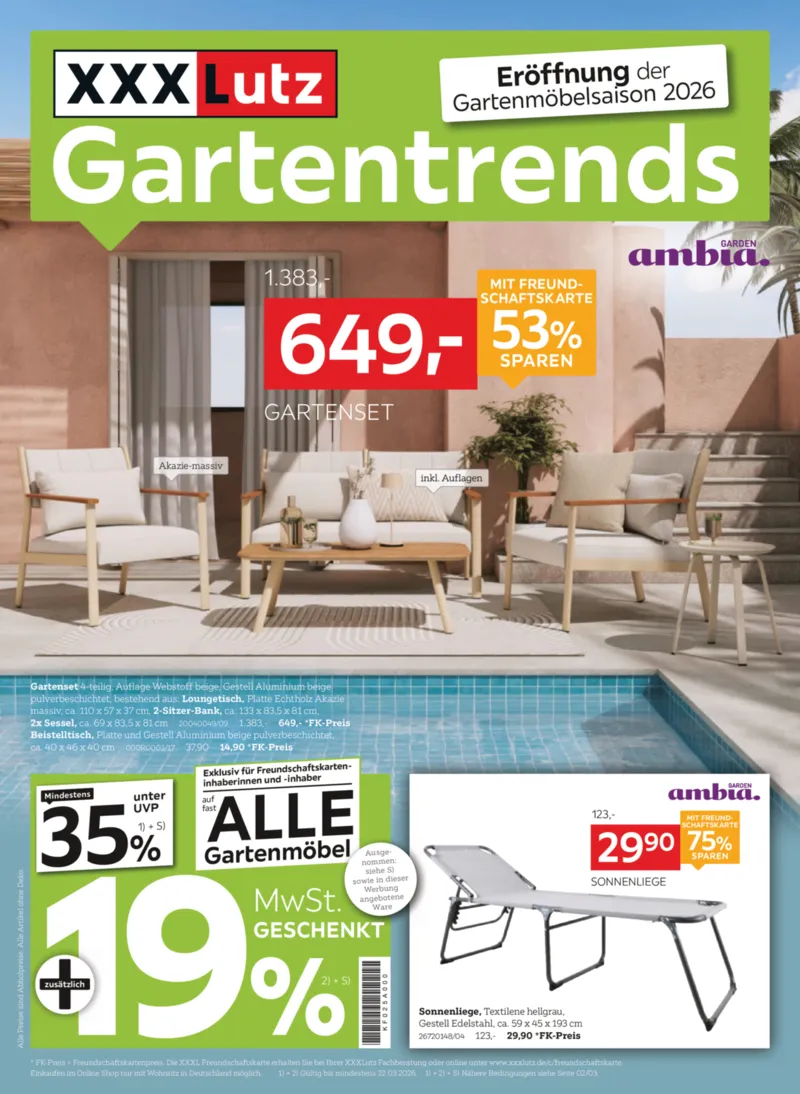 XXXLutz Prospekt vom 24.02.2026, Seite 1