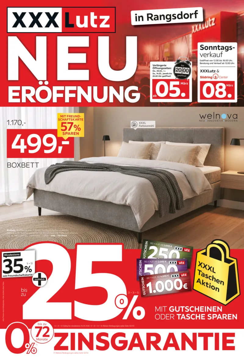 XXXLutz Prospekt vom 01.03.2026, Seite 1