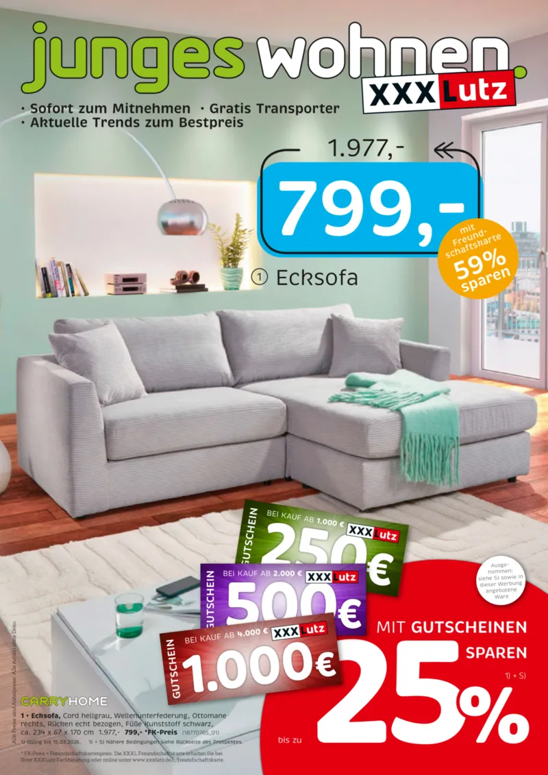 XXXLutz Prospekt vom 08.03.2026, Seite 1