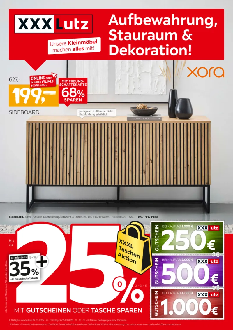 XXXLutz Prospekt vom 08.03.2026, Seite 1