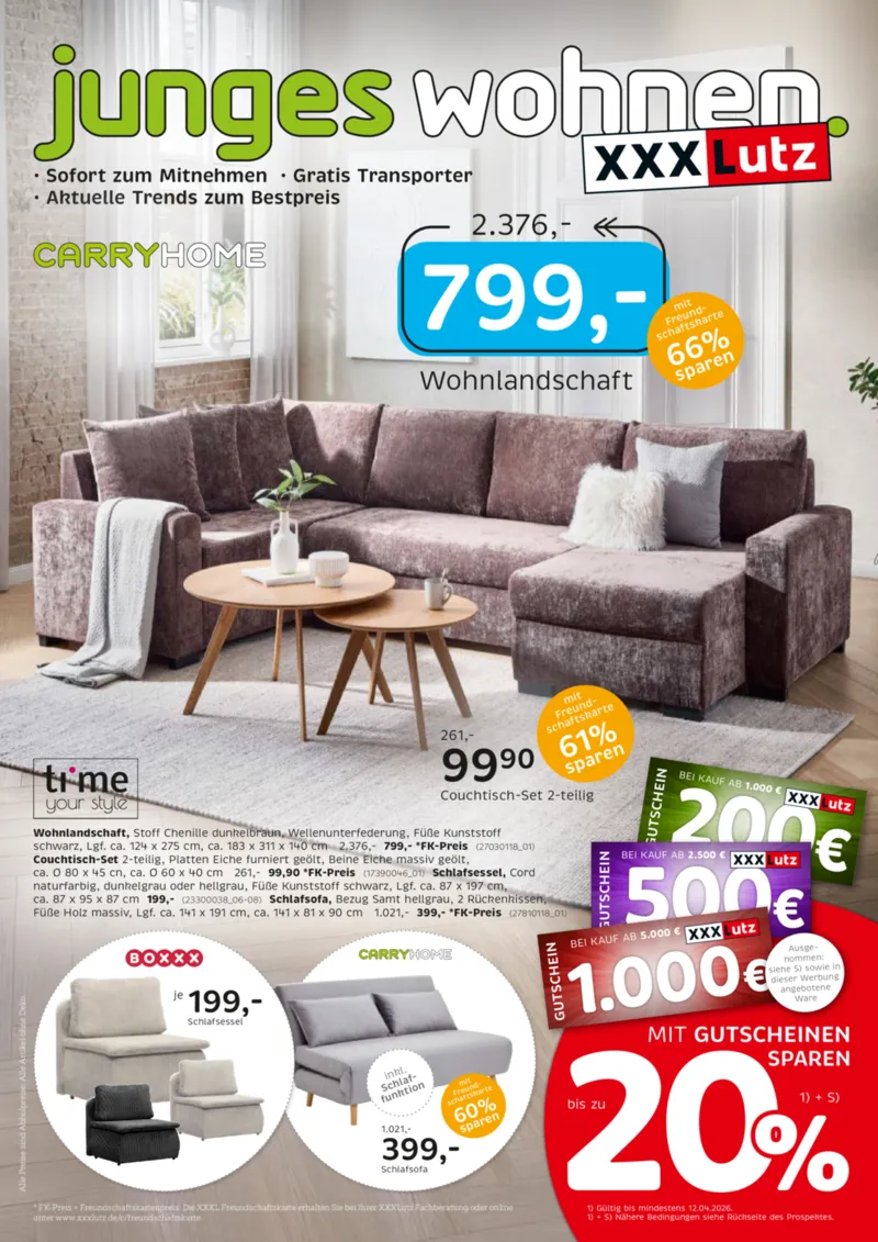 XXXLutz Prospekt vom 29.03.2026, Seite 1
