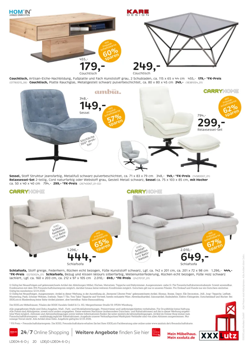 XXXLutz Prospekt vom 29.03.2026, Seite 20