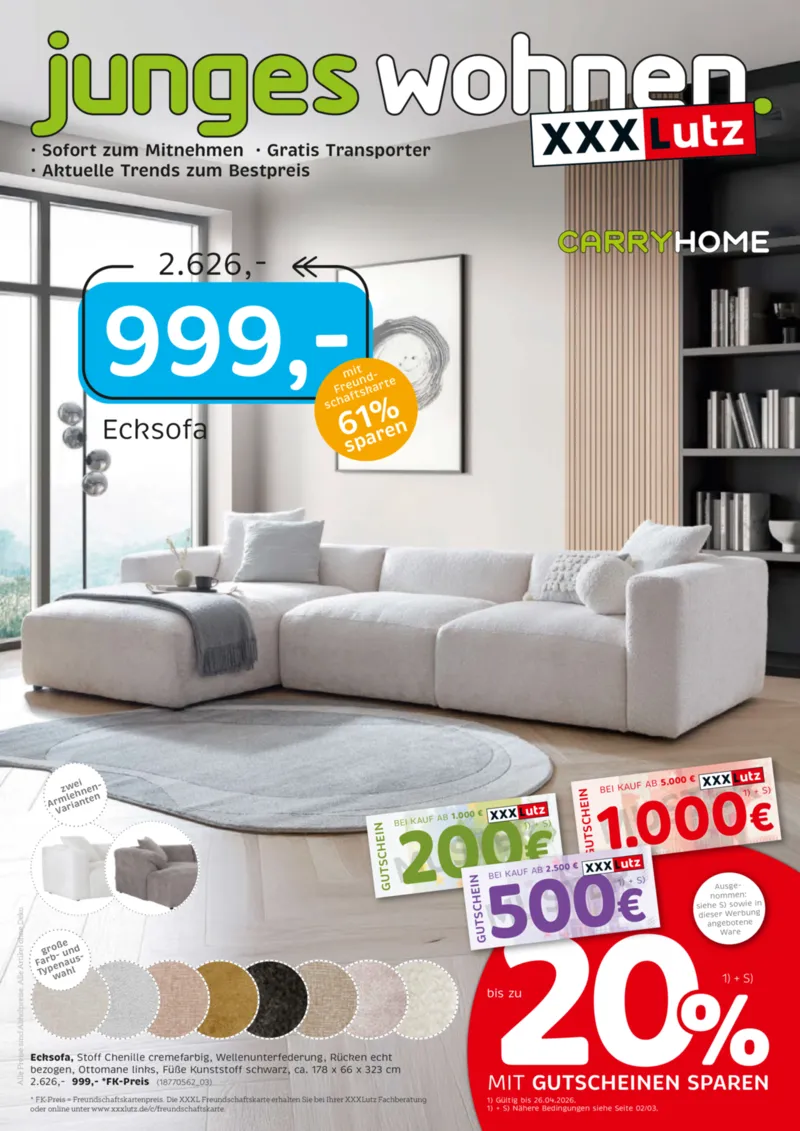 XXXLutz Prospekt vom 11.04.2026, Seite 1