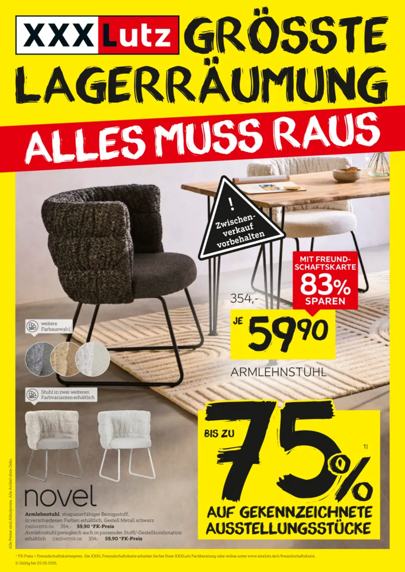 XXXLutz Prospekt vom 18.04.2026, Seite 1