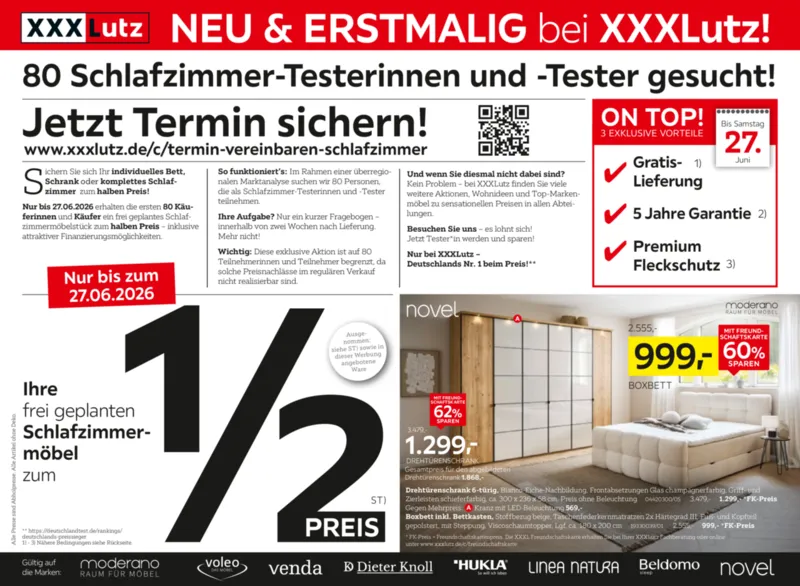 XXXLutz Prospekt vom 06.06.2026, Seite 1