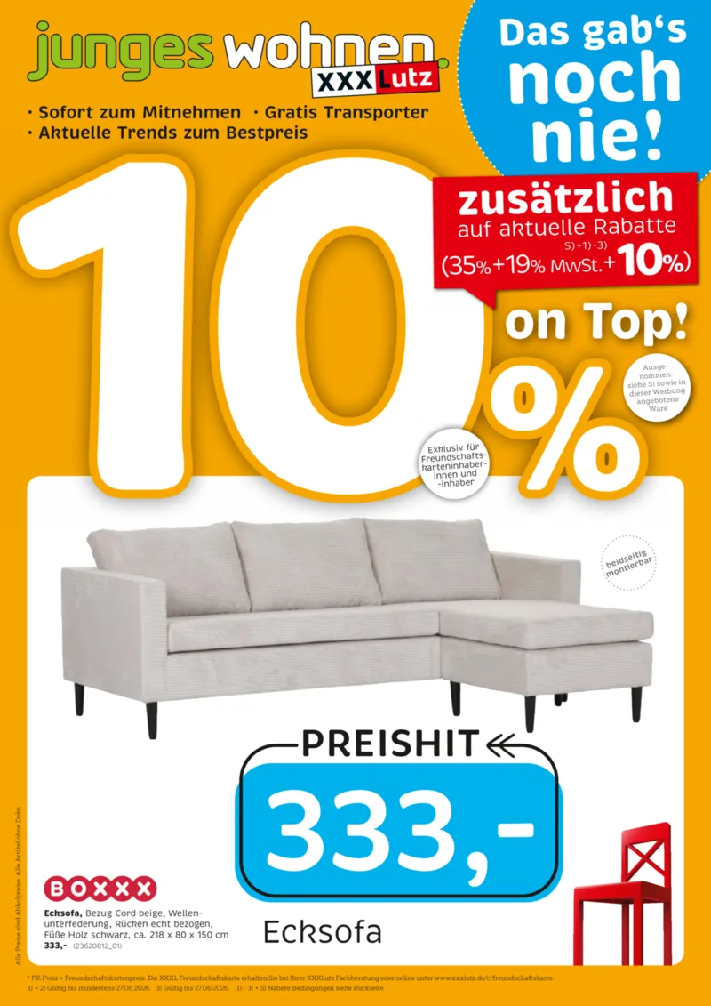 XXXLutz Prospekt vom 10.06.2026, Seite 1
