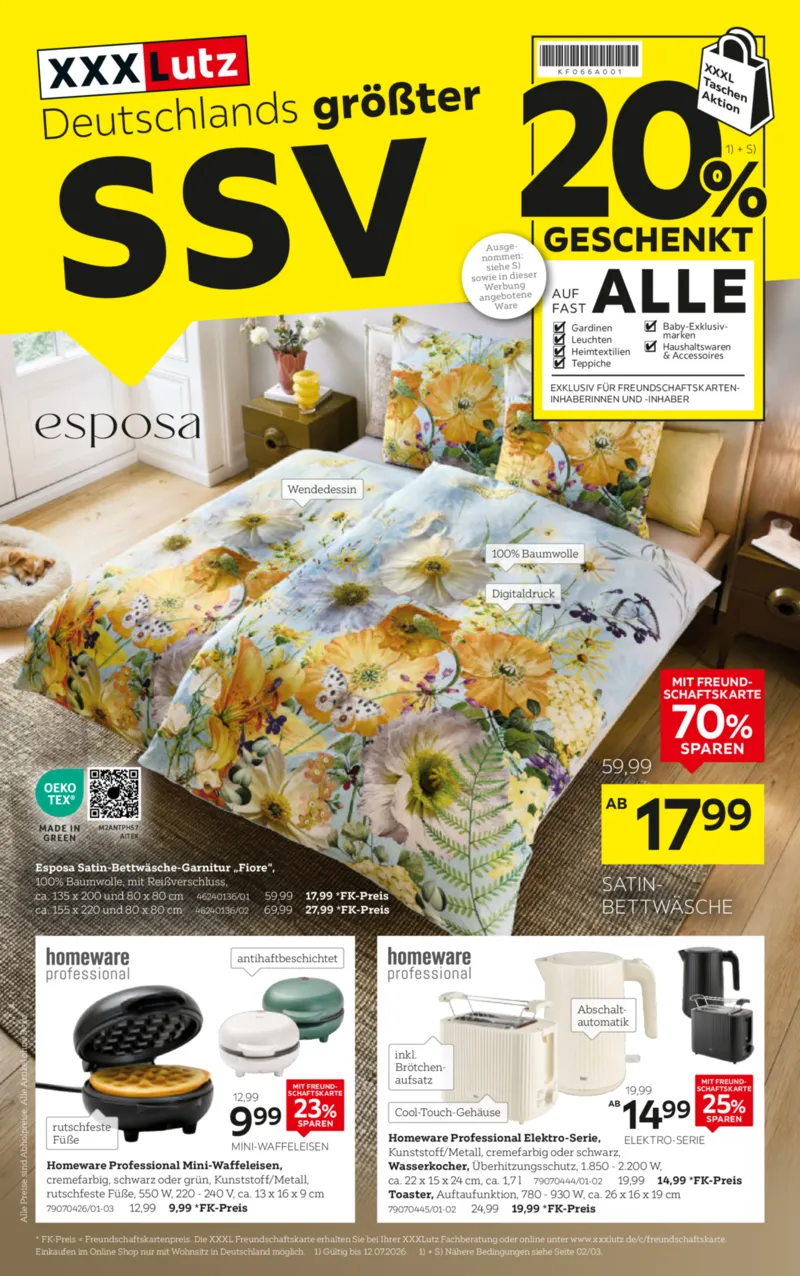 XXXLutz Prospekt vom 27.06.2026, Seite 1