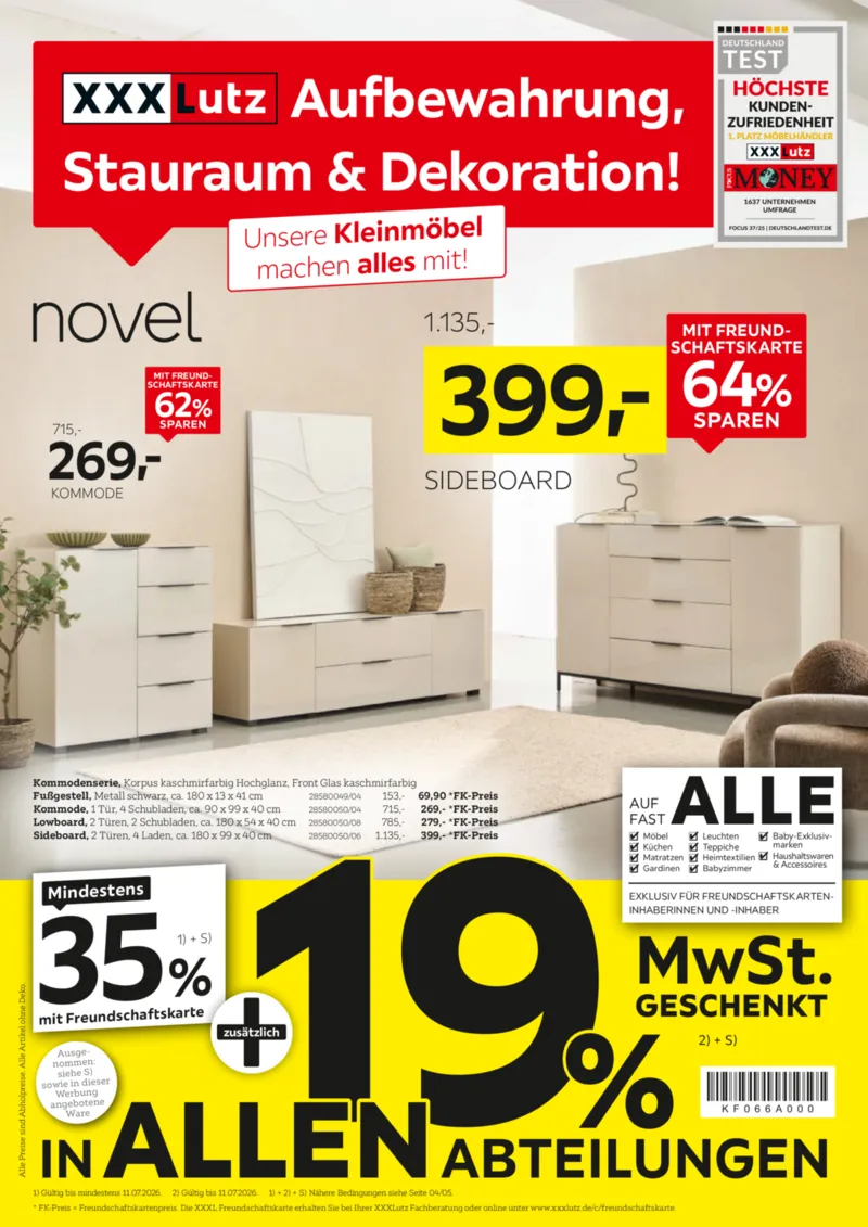 XXXLutz Prospekt vom 27.06.2026, Seite 1
