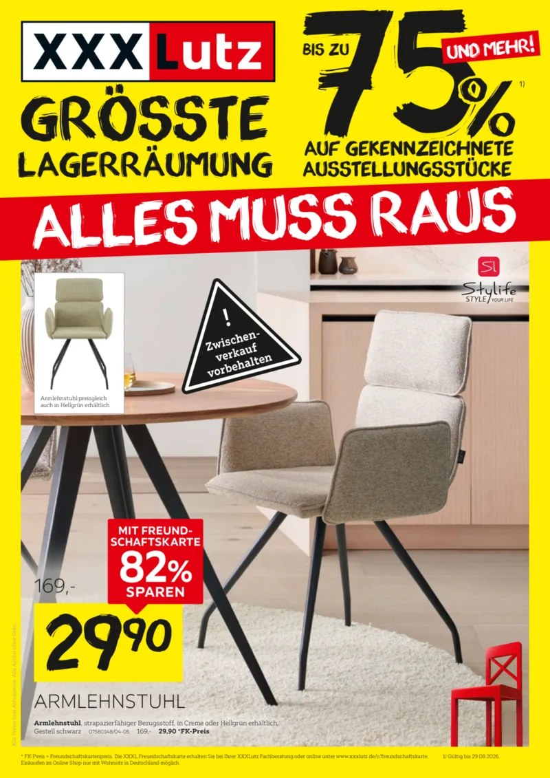 XXXLutz Prospekt vom 15.08.2026, Seite 1