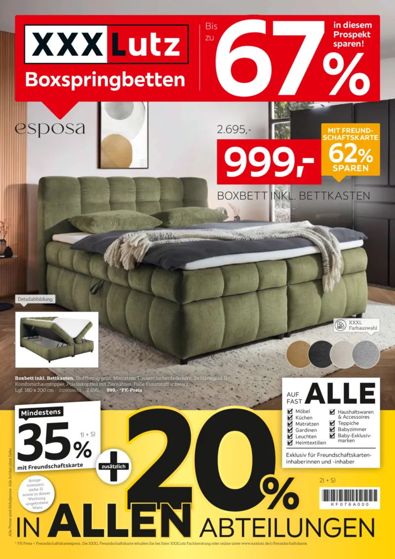 XXXLutz Prospekt vom 15.08.2026, Seite 1