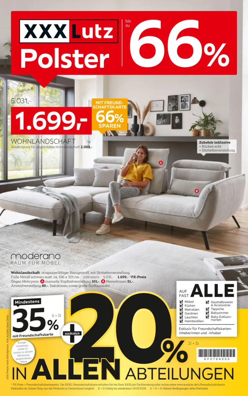 XXXLutz Prospekt vom 22.08.2026, Seite 1