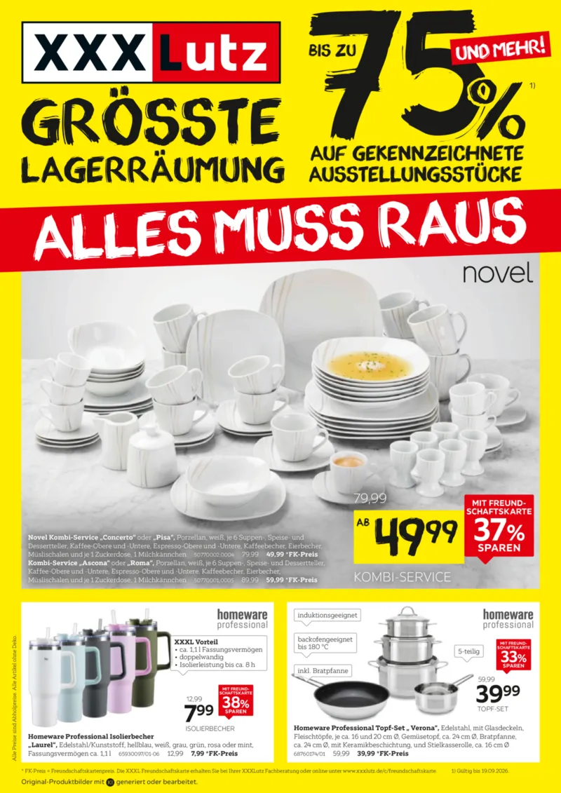 XXXLutz Prospekt vom 05.09.2026, Seite 1