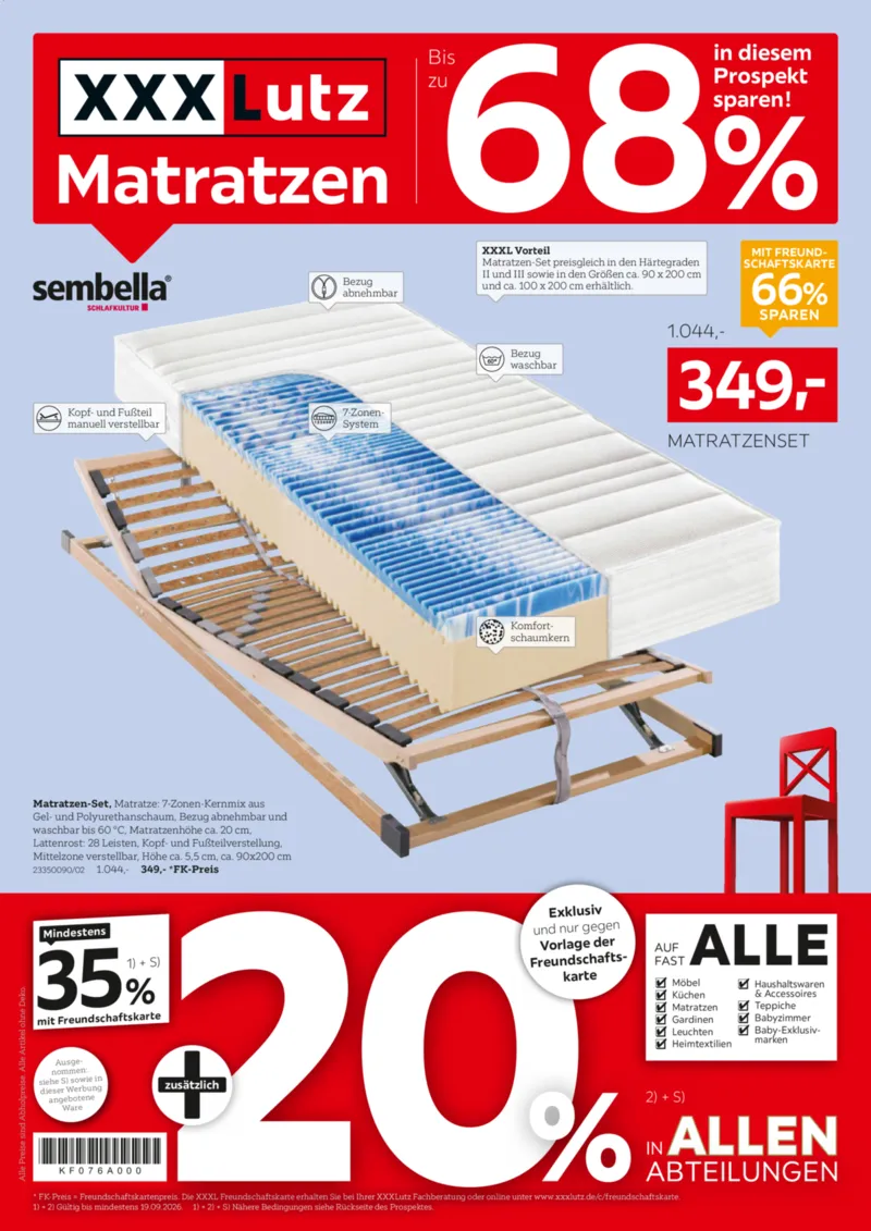 XXXLutz Prospekt vom 05.09.2026, Seite 1
