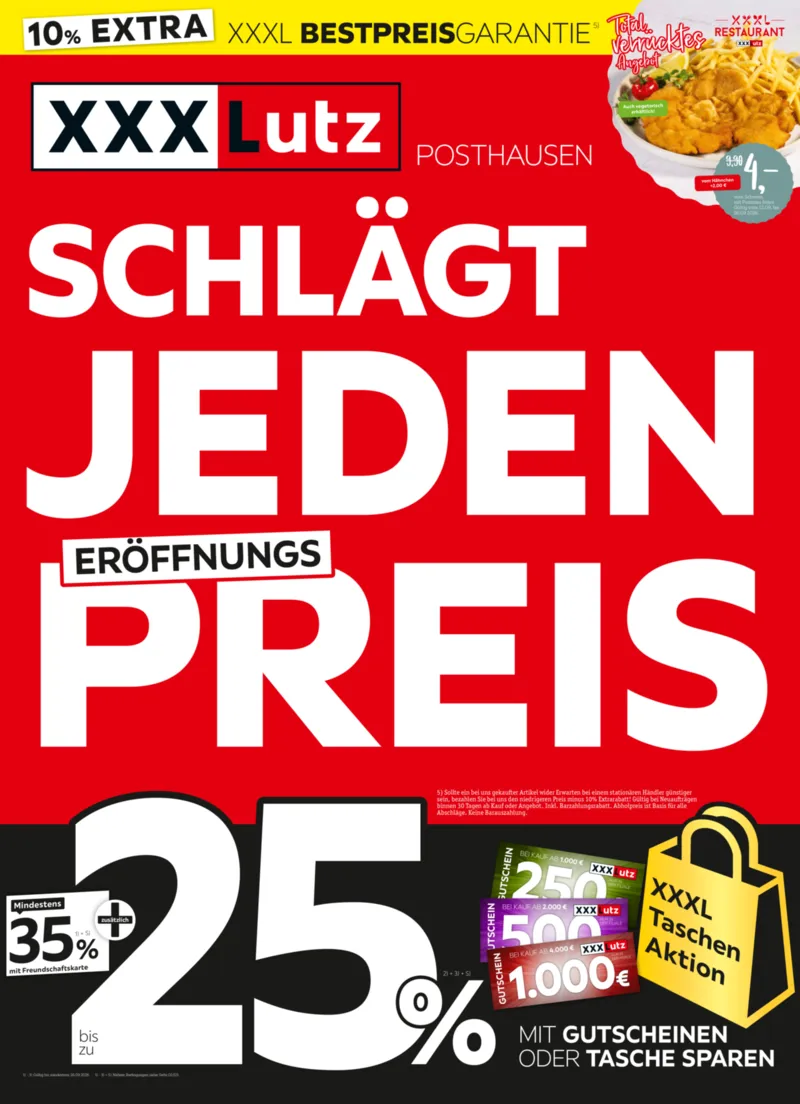 XXXLutz Prospekt vom 12.09.2026, Seite 1