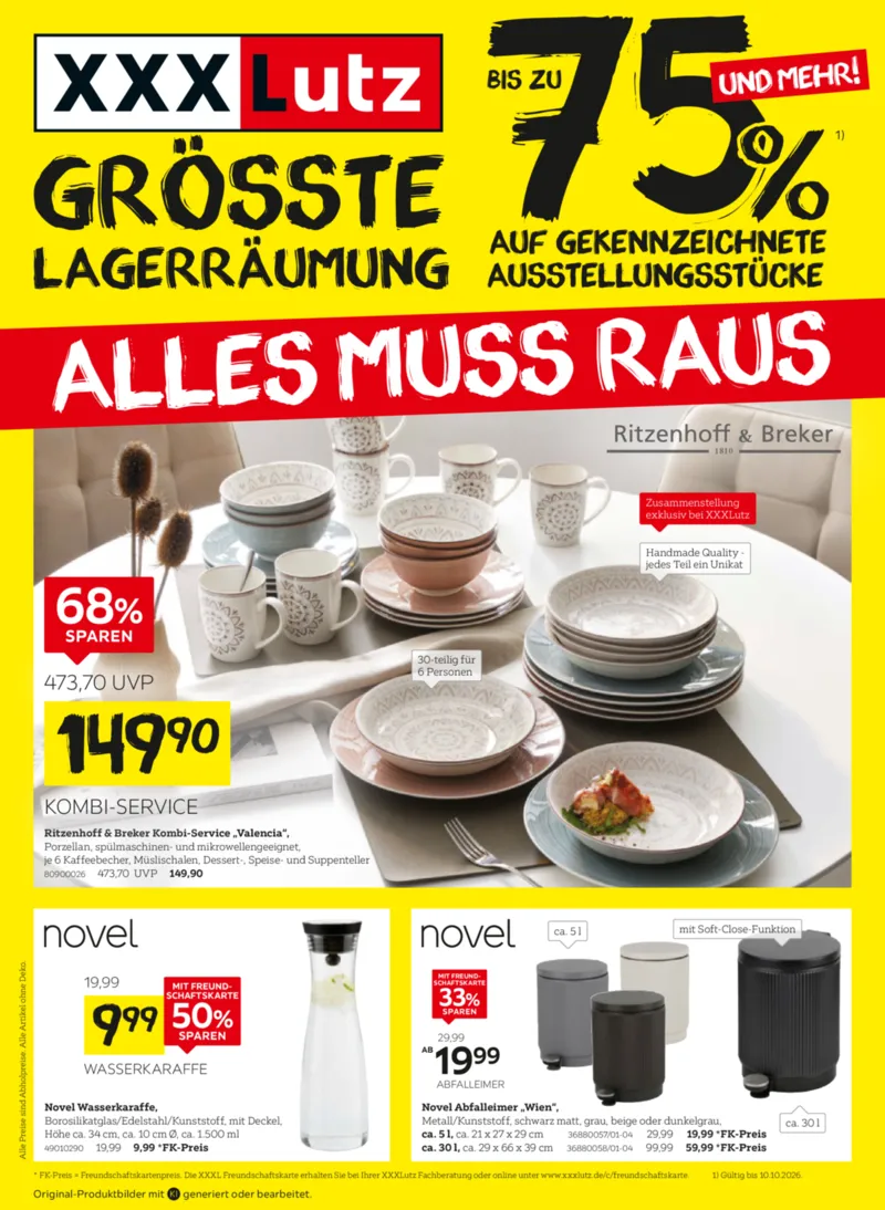 XXXLutz Prospekt vom 26.09.2026, Seite 1