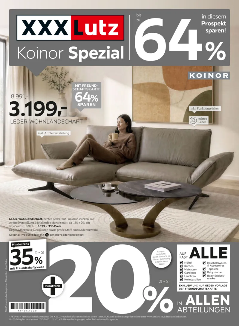 XXXLutz Prospekt vom 03.10.2026, Seite 1