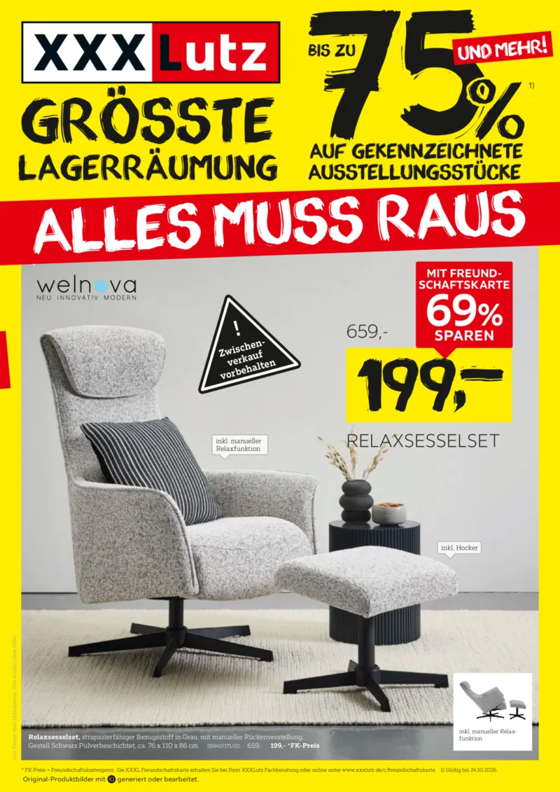 XXXLutz Prospekt vom 10.10.2026, Seite 1