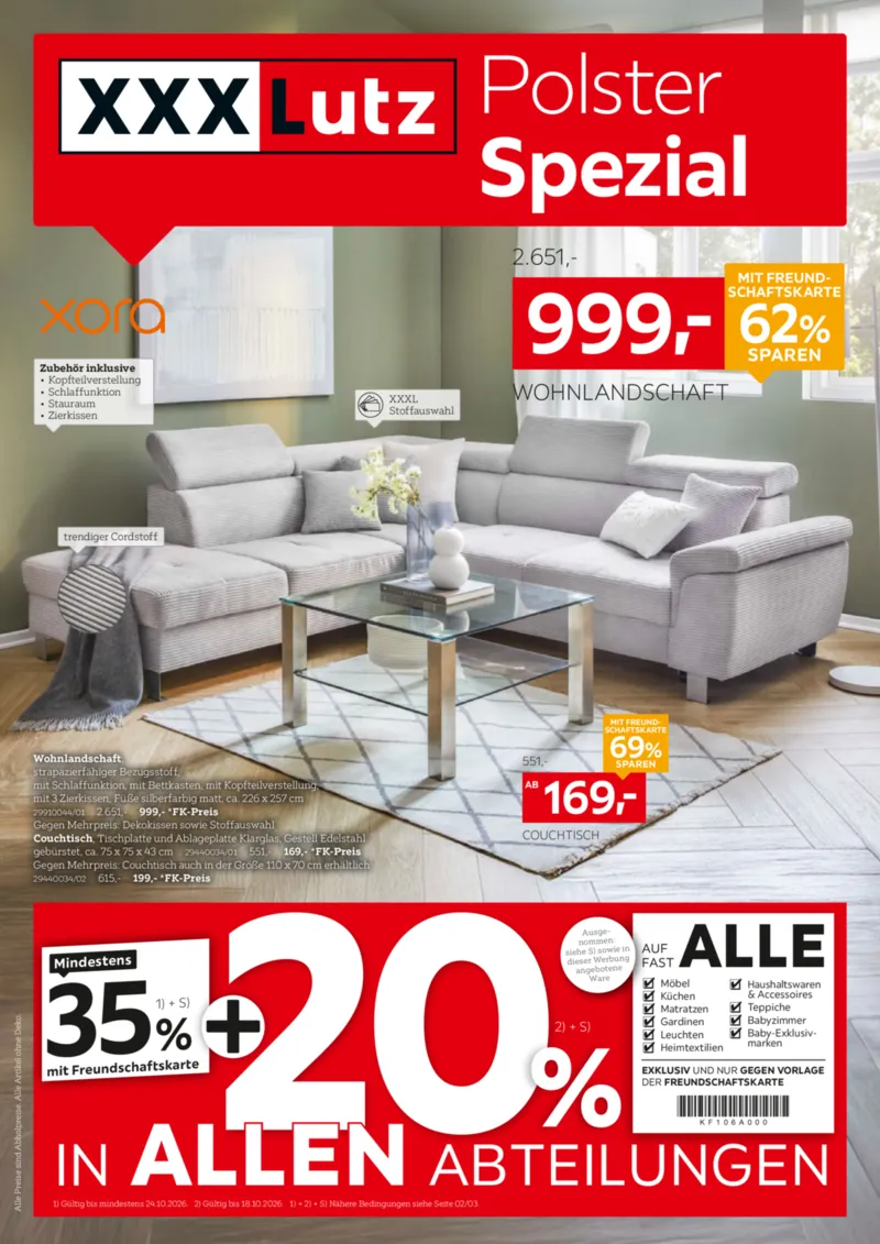 XXXLutz Prospekt vom 10.10.2026, Seite 1