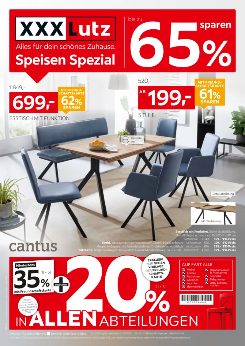 XXXLutz Prospekt vom 17.10.2026, Seite 1