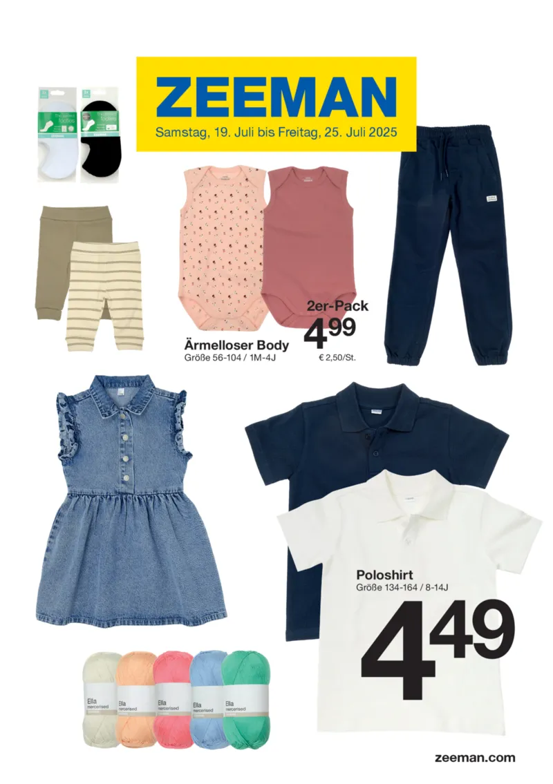 Zeeman Prospekt vom 19.07.2025, Seite 1