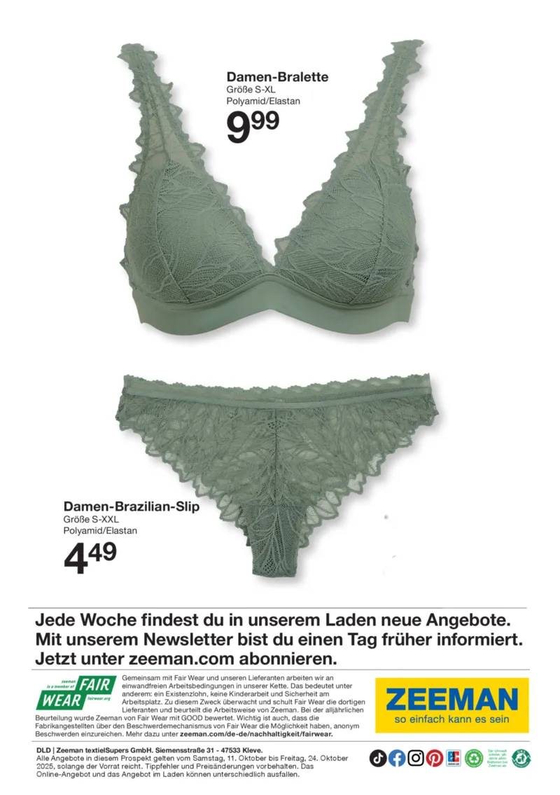 Zeeman Prospekt vom 11.10.2025, Seite 21 Zeeman Prospekt vom 11.10.2025, Seite 21