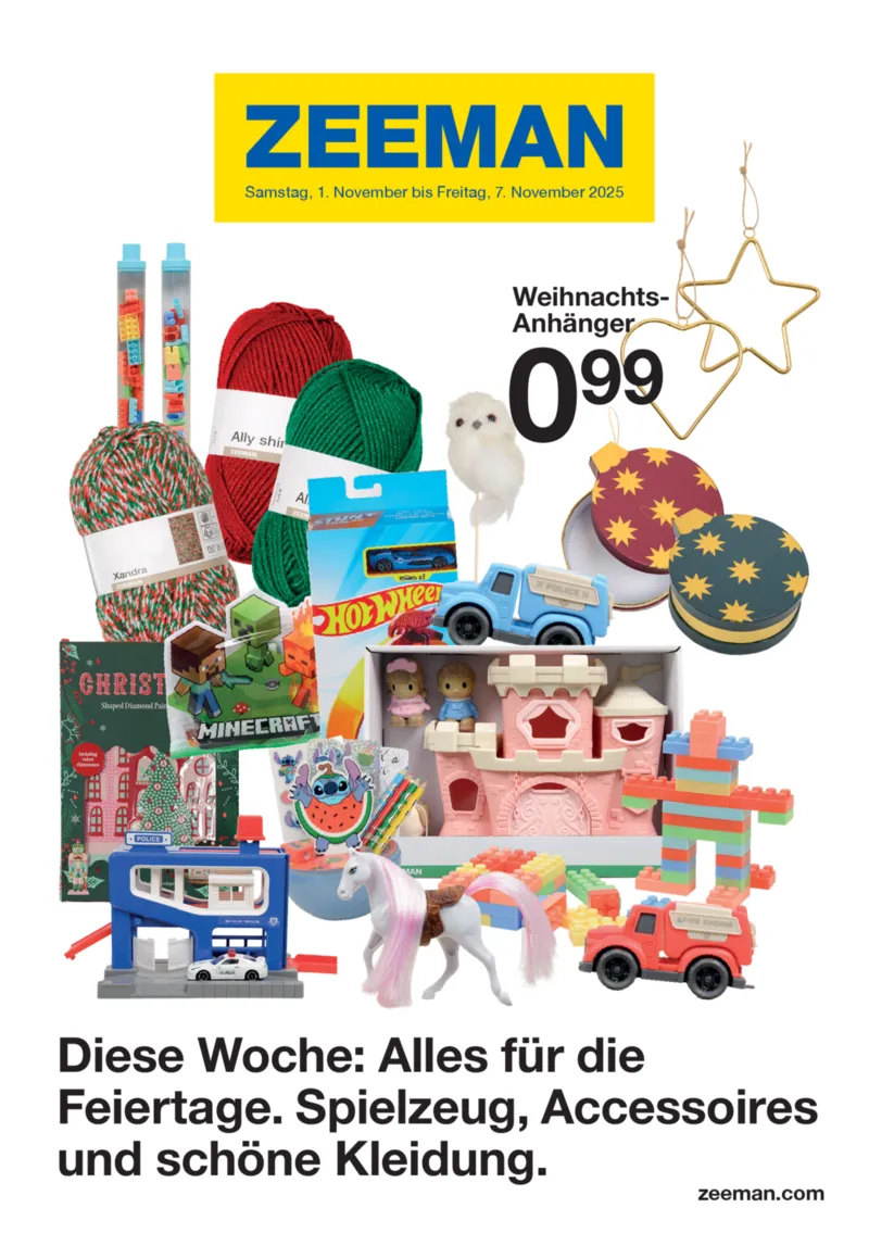 Zeeman Prospekt vom 01.11.2025, Seite 1