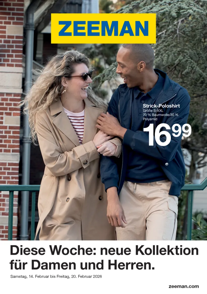 Zeeman Prospekt vom 14.02.2026, Seite 1