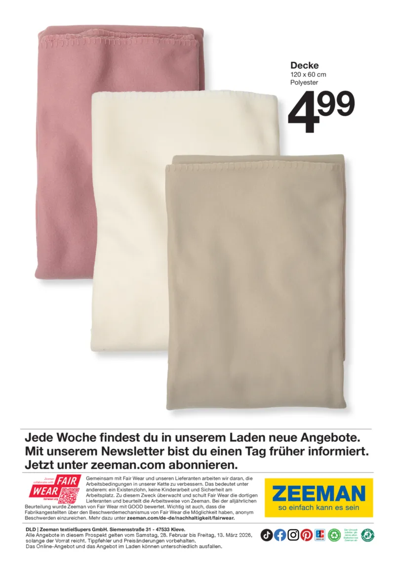 Zeeman Prospekt vom 28.02.2026, Seite 42