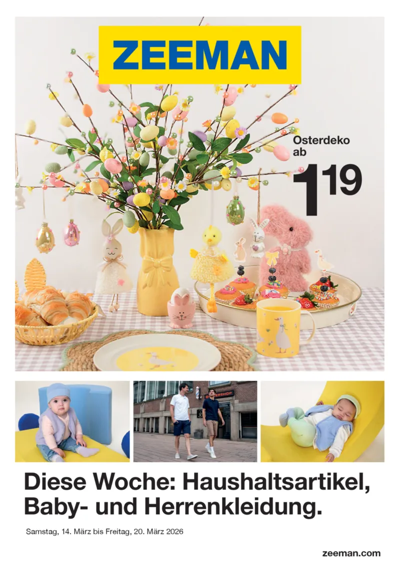 Zeeman Prospekt vom 14.03.2026, Seite 1