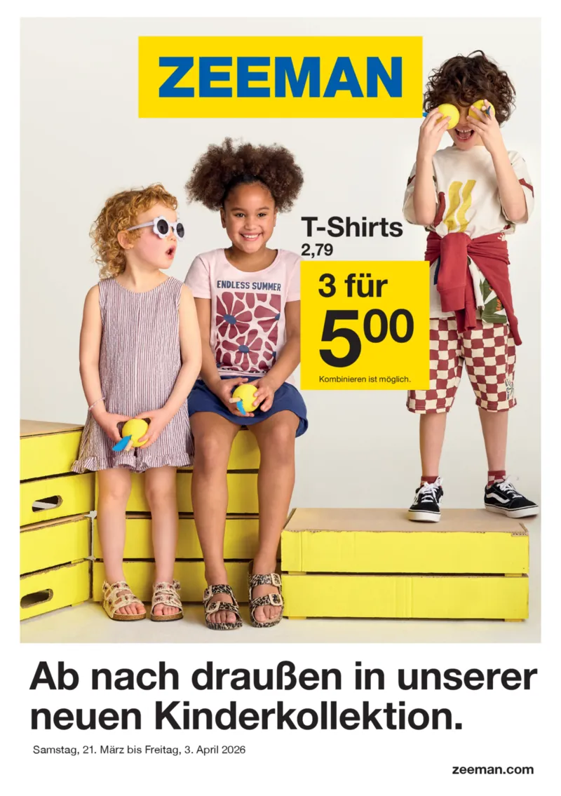 Zeeman Prospekt vom 21.03.2026, Seite 1