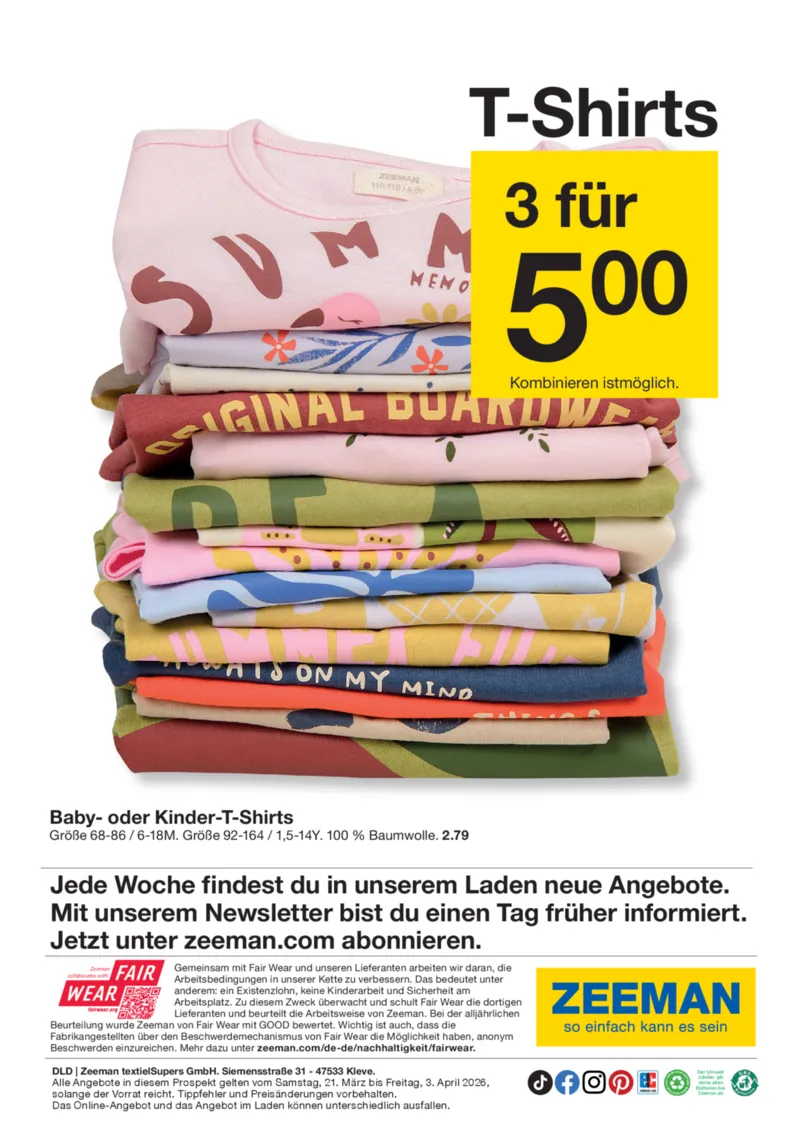 Zeeman Prospekt vom 21.03.2026, Seite 33