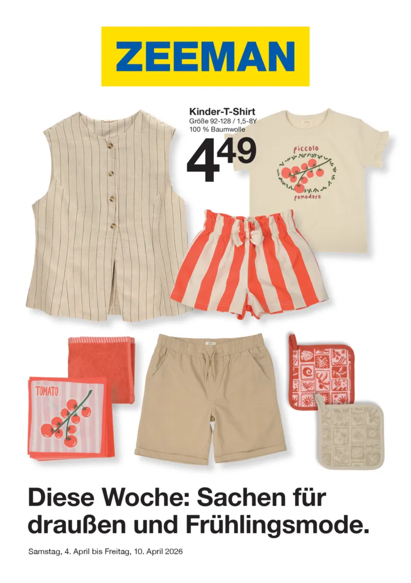 Zeeman Prospekt vom 04.04.2026, Seite 1