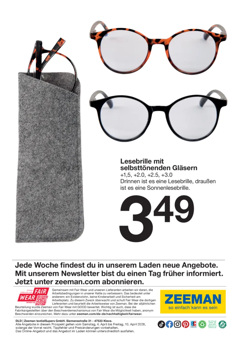 Zeeman Prospekt vom 04.04.2026, Seite 16