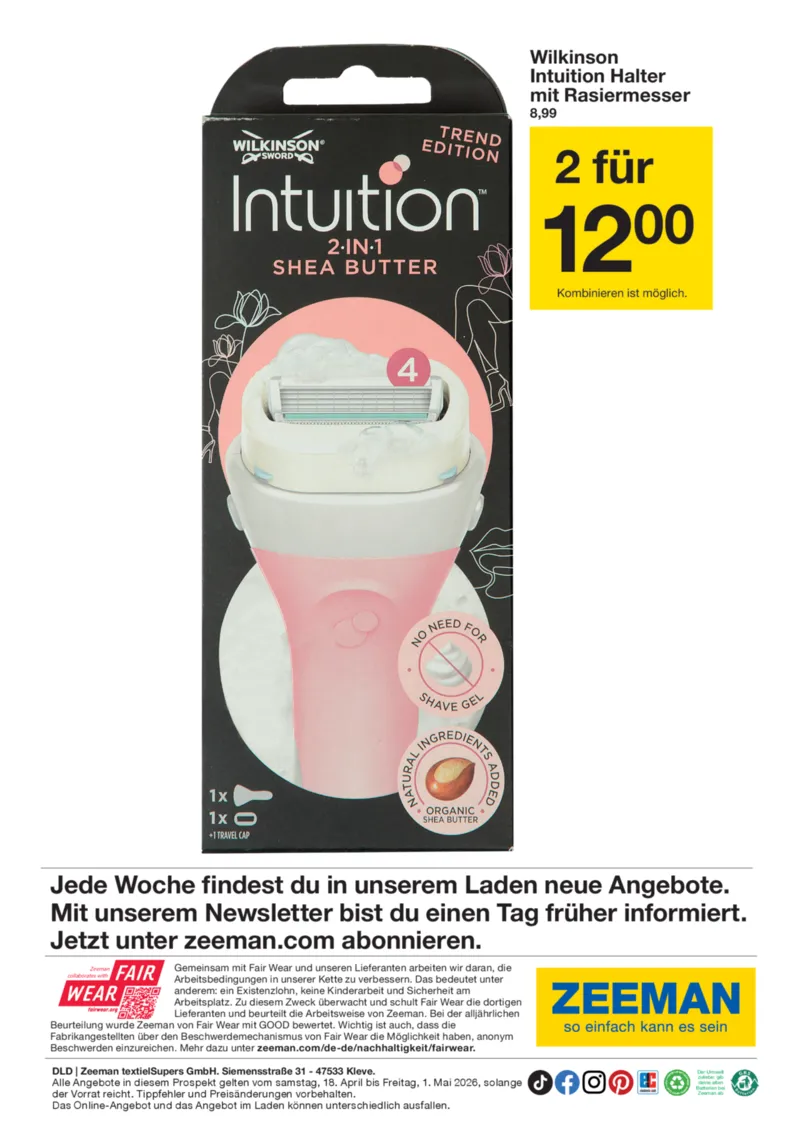 Zeeman Prospekt vom 18.04.2026, Seite 33