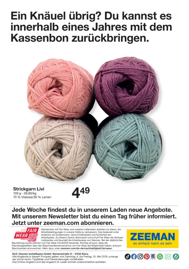 Zeeman Prospekt vom 09.05.2026, Seite 13