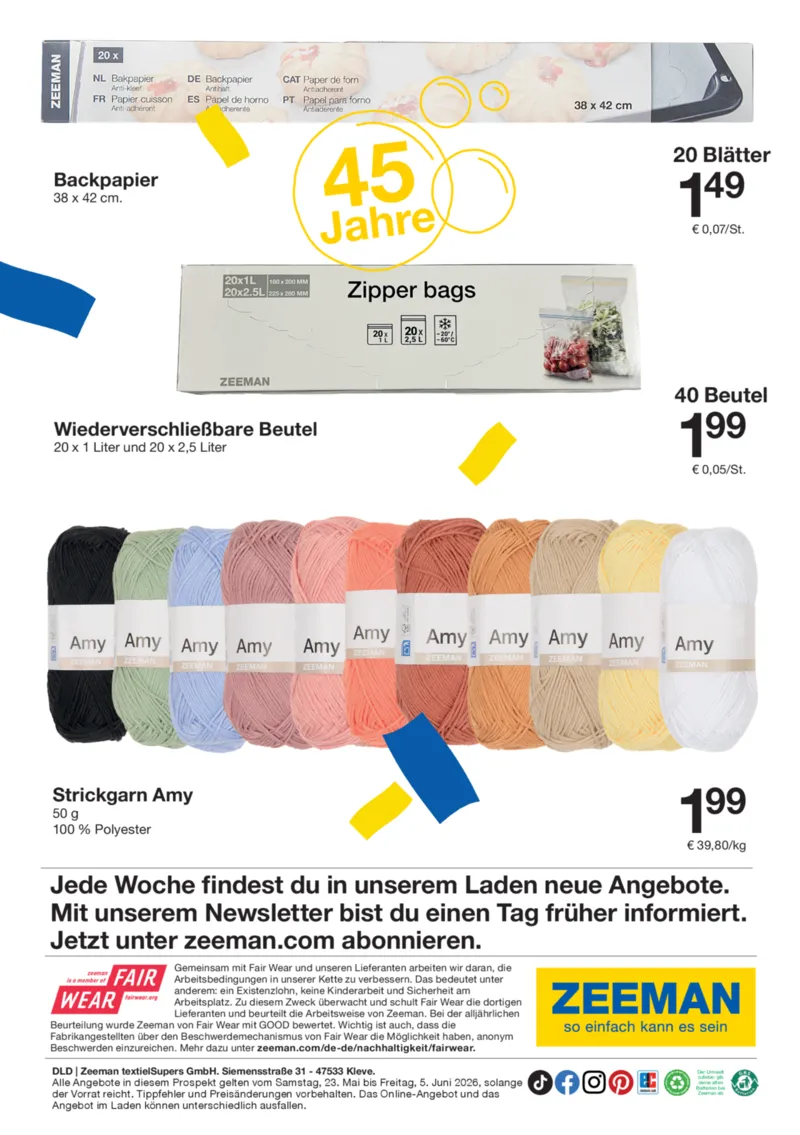 Zeeman Prospekt vom 23.05.2026, Seite 28