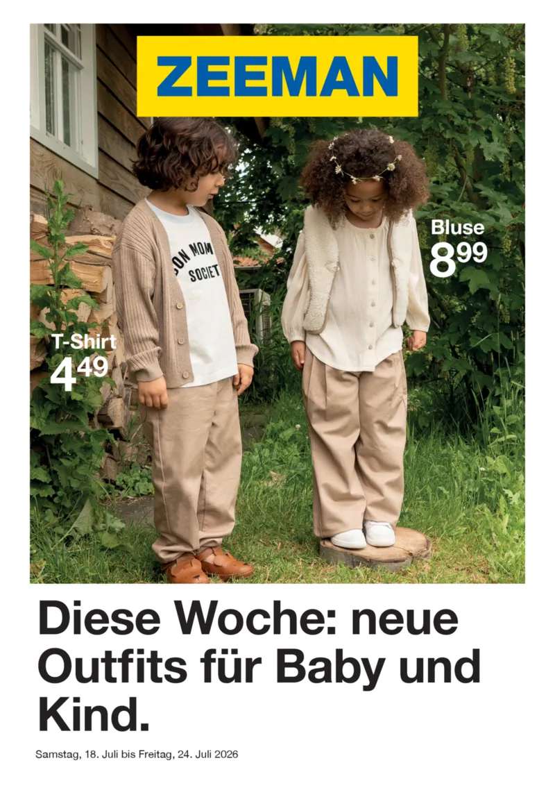Zeeman Prospekt vom 18.07.2026, Seite 1