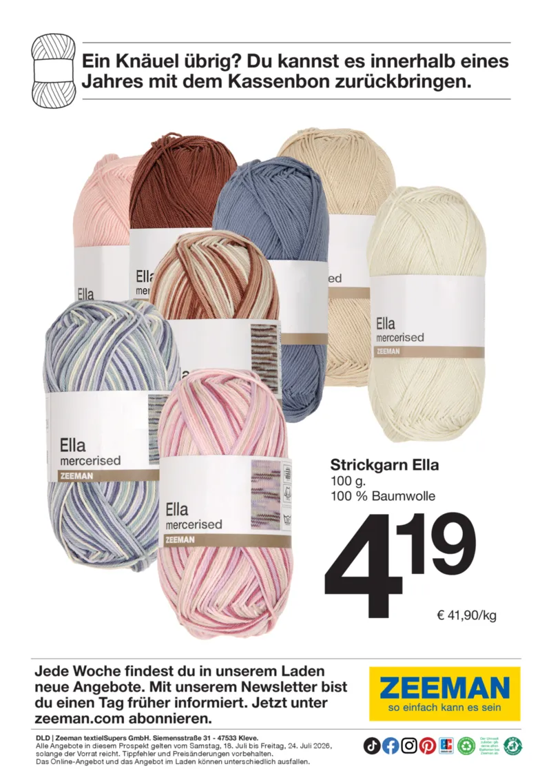 Zeeman Prospekt vom 18.07.2026, Seite 16