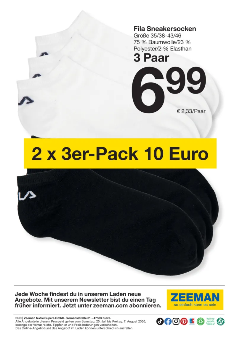 Zeeman Prospekt vom 25.07.2026, Seite 16