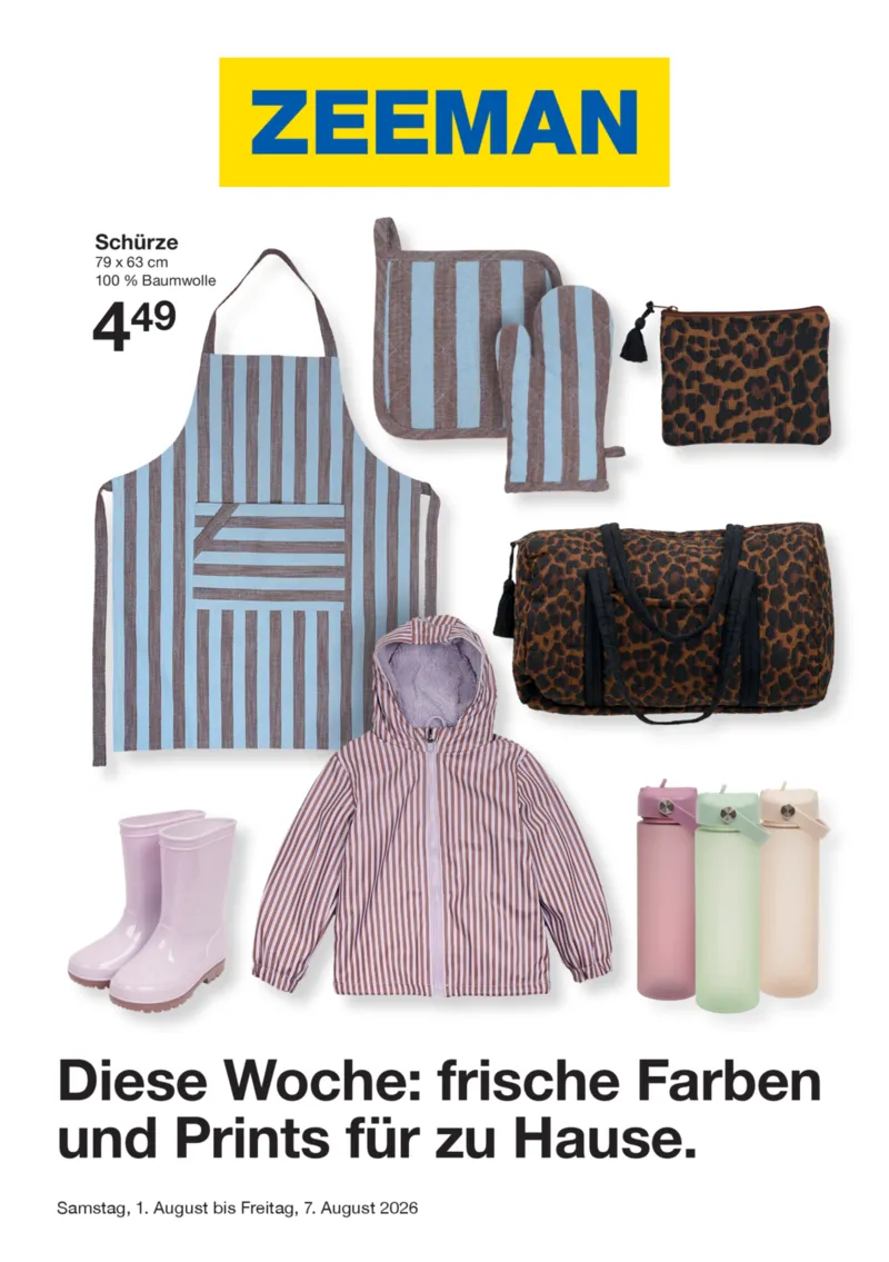 Zeeman Prospekt vom 01.08.2026, Seite 1