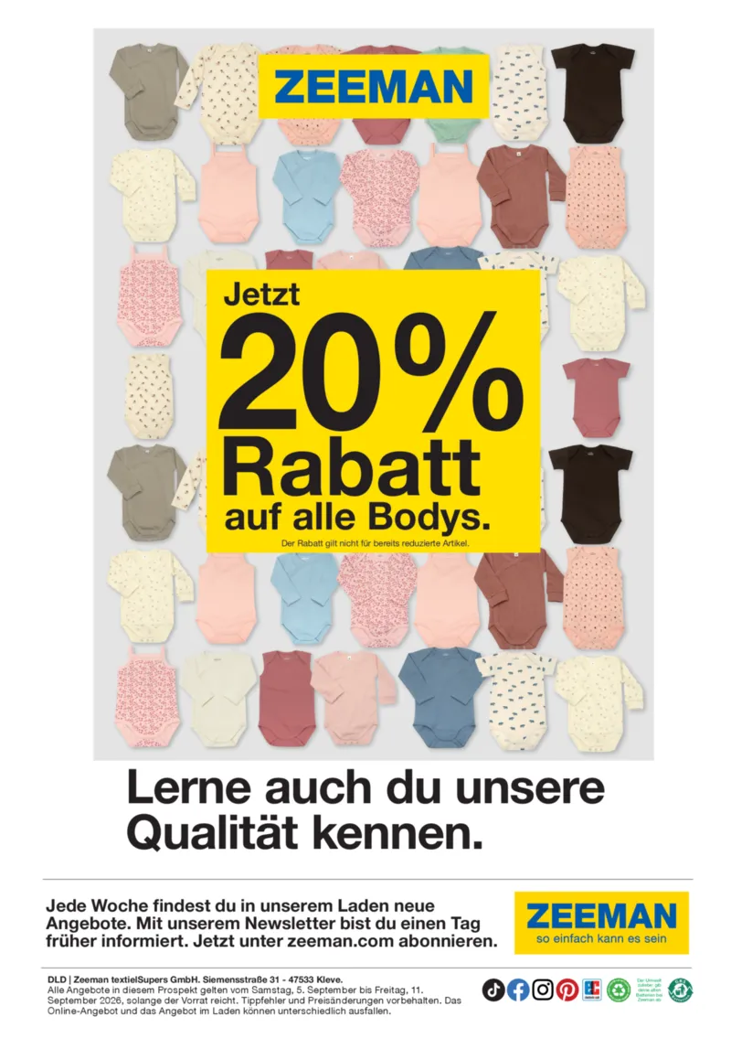 Zeeman Prospekt vom 05.09.2026, Seite 16
