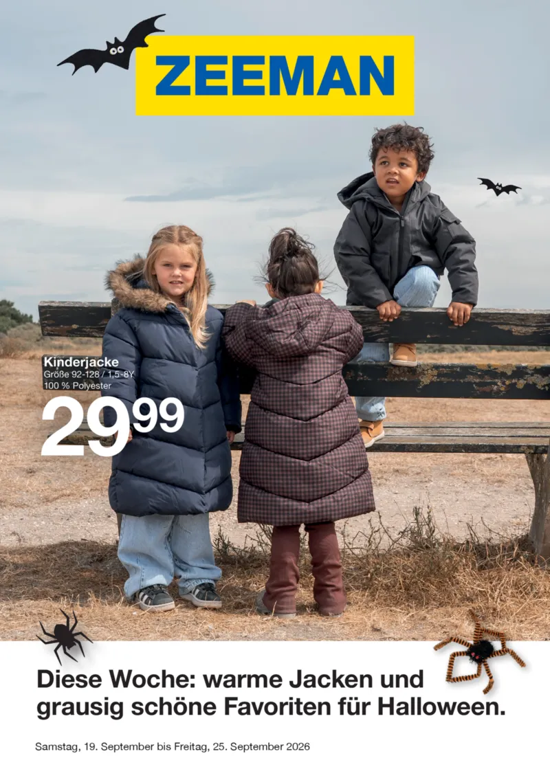 Zeeman Prospekt vom 19.09.2026, Seite 1