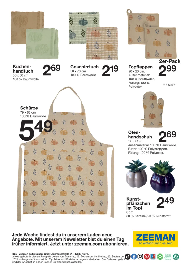 Zeeman Prospekt vom 19.09.2026, Seite 15
