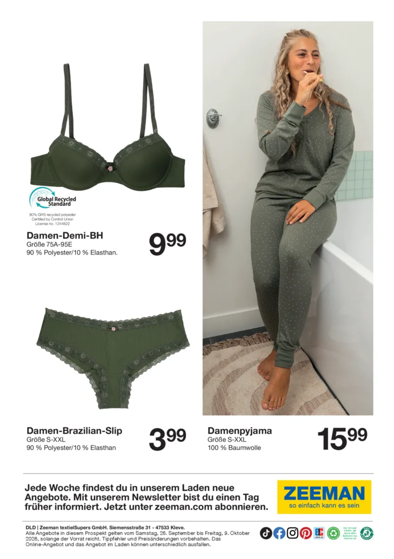 Zeeman Prospekt vom 26.09.2026, Seite 32