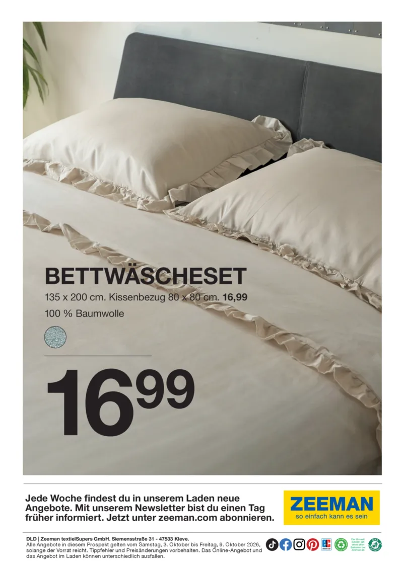 Zeeman Prospekt vom 03.10.2026, Seite 14
