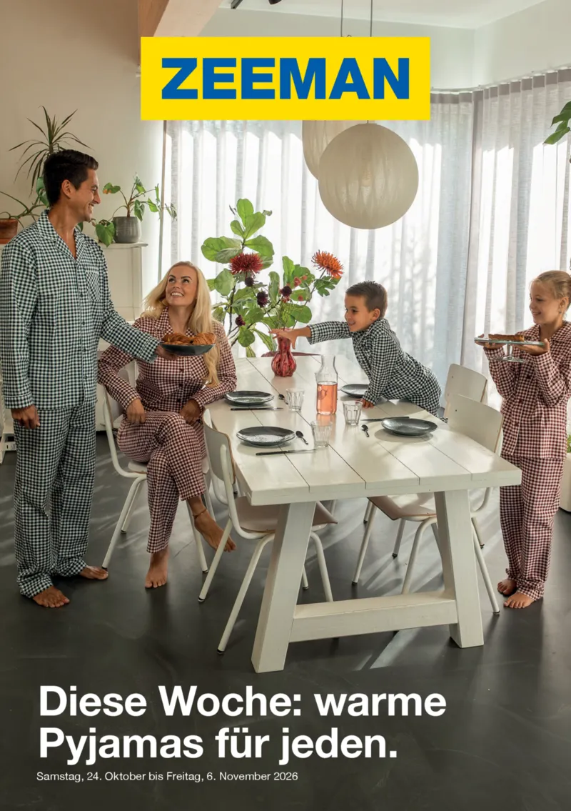 Zeeman Prospekt vom 24.10.2026, Seite 1