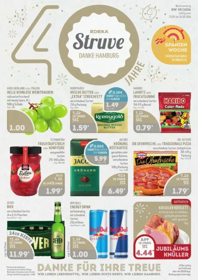 Edeka Struve Prospekt vom 21.09.2026, Seite 1