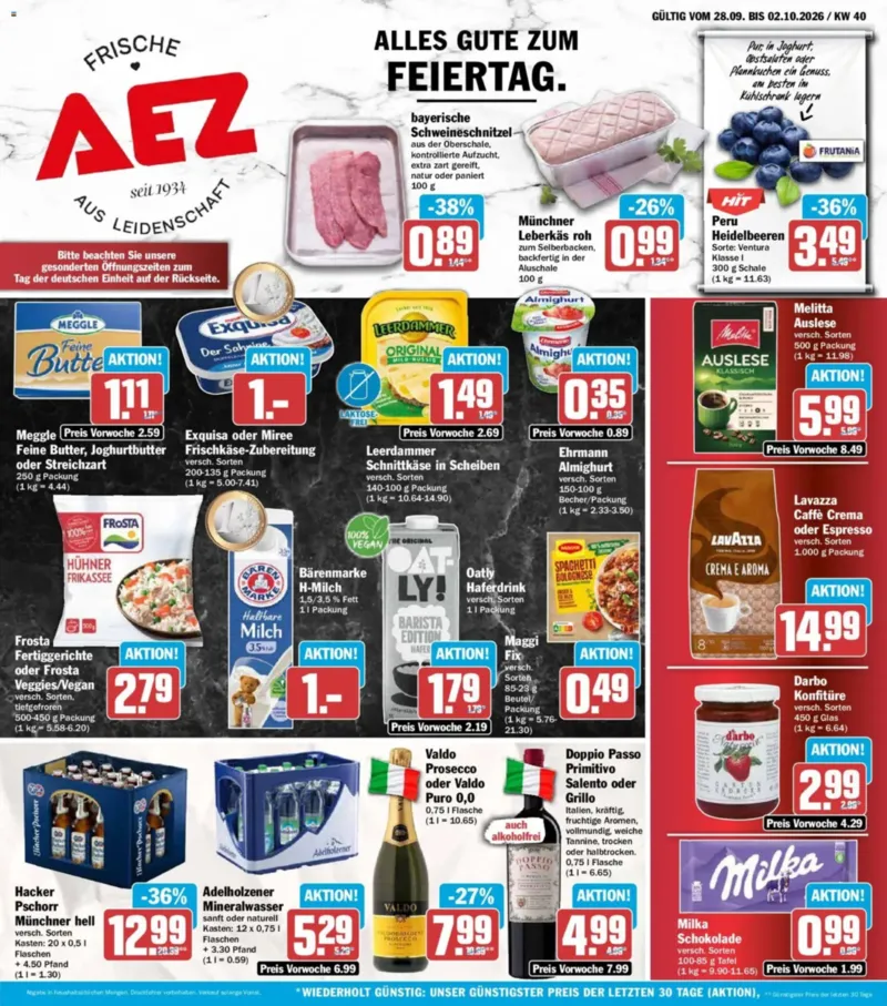 AEZ Prospekt vom 28.09.2026, Seite 1