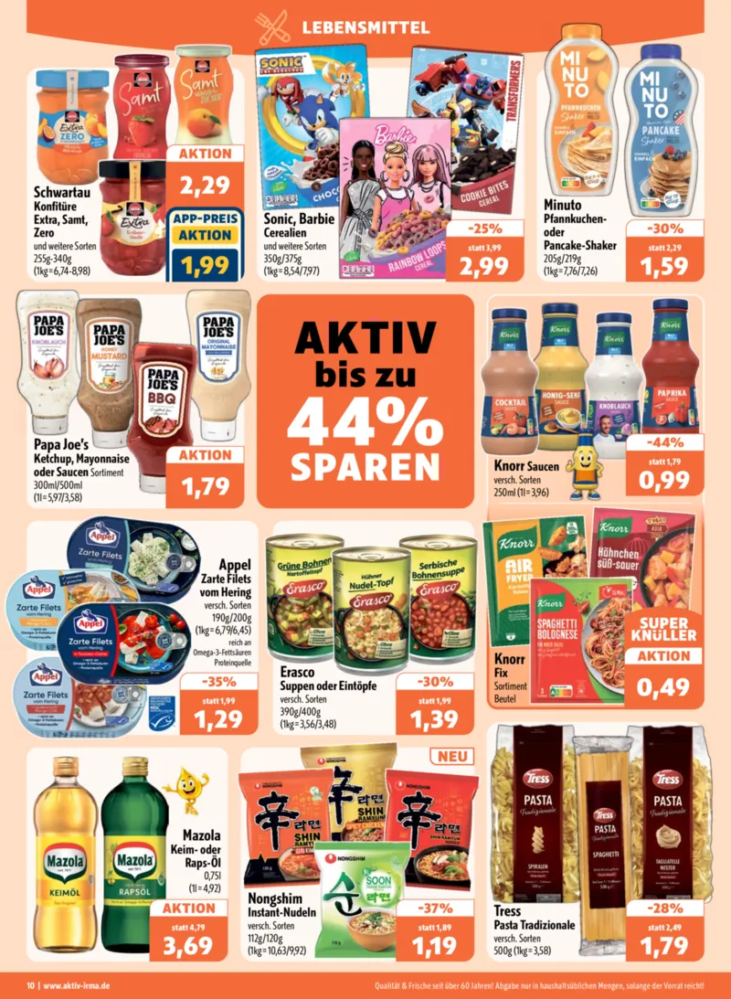 aktiv & irma Prospekt vom 03.08.2026, Seite 10