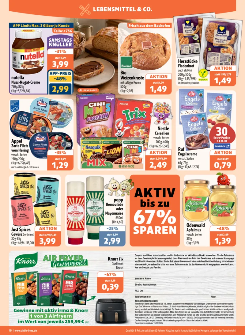 aktiv & irma Prospekt vom 14.09.2026, Seite 10